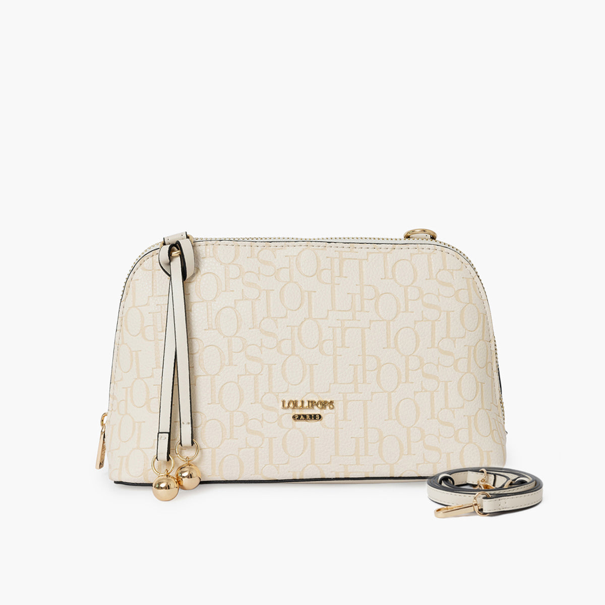 Petit sac porté épaule ivoire Sanja