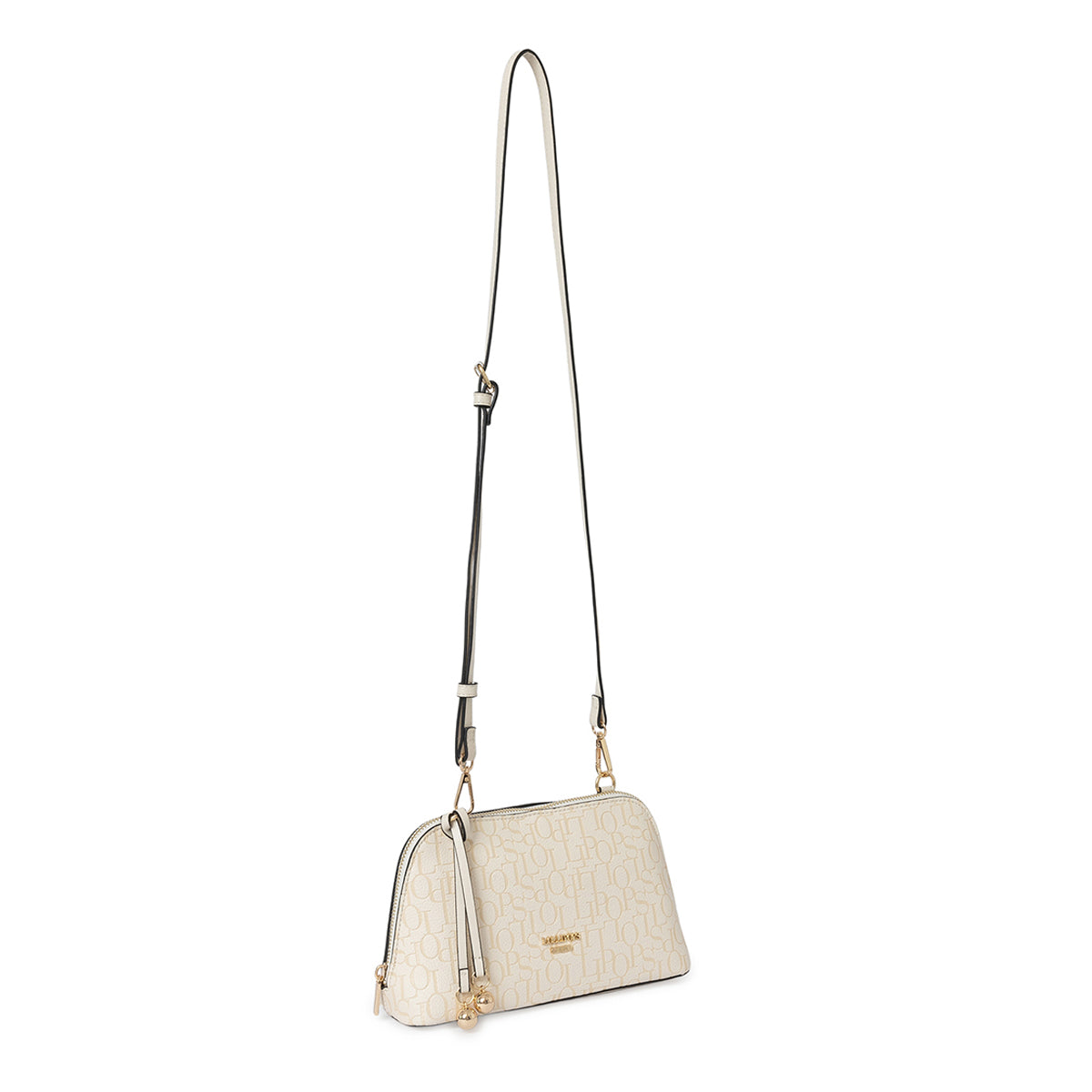 Petit sac porté épaule ivoire Sanja