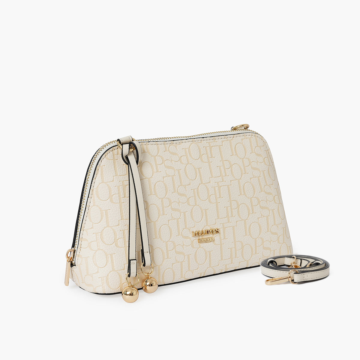 Petit sac porté épaule ivoire Sanja