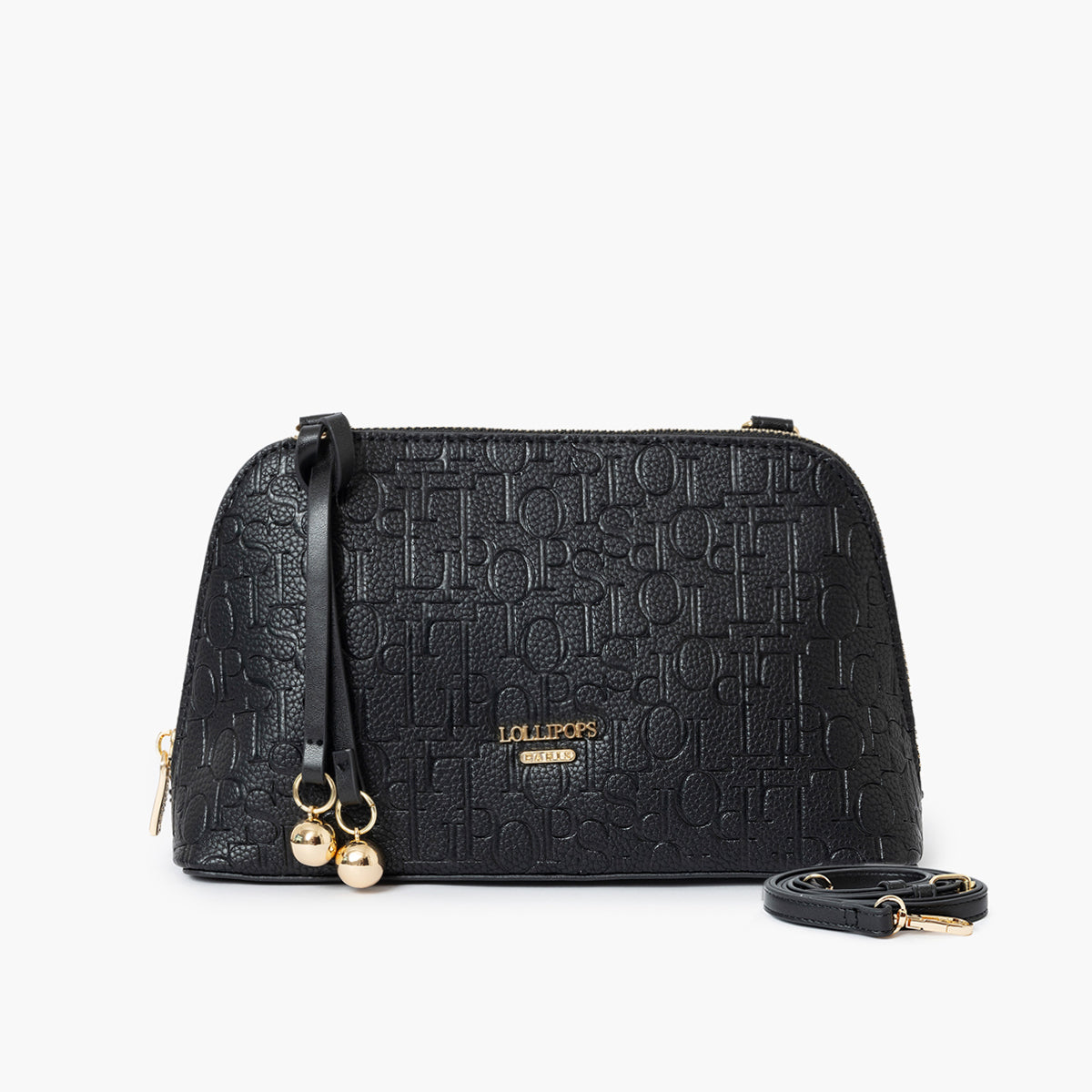 Petit sac porté épaule noir Sanja