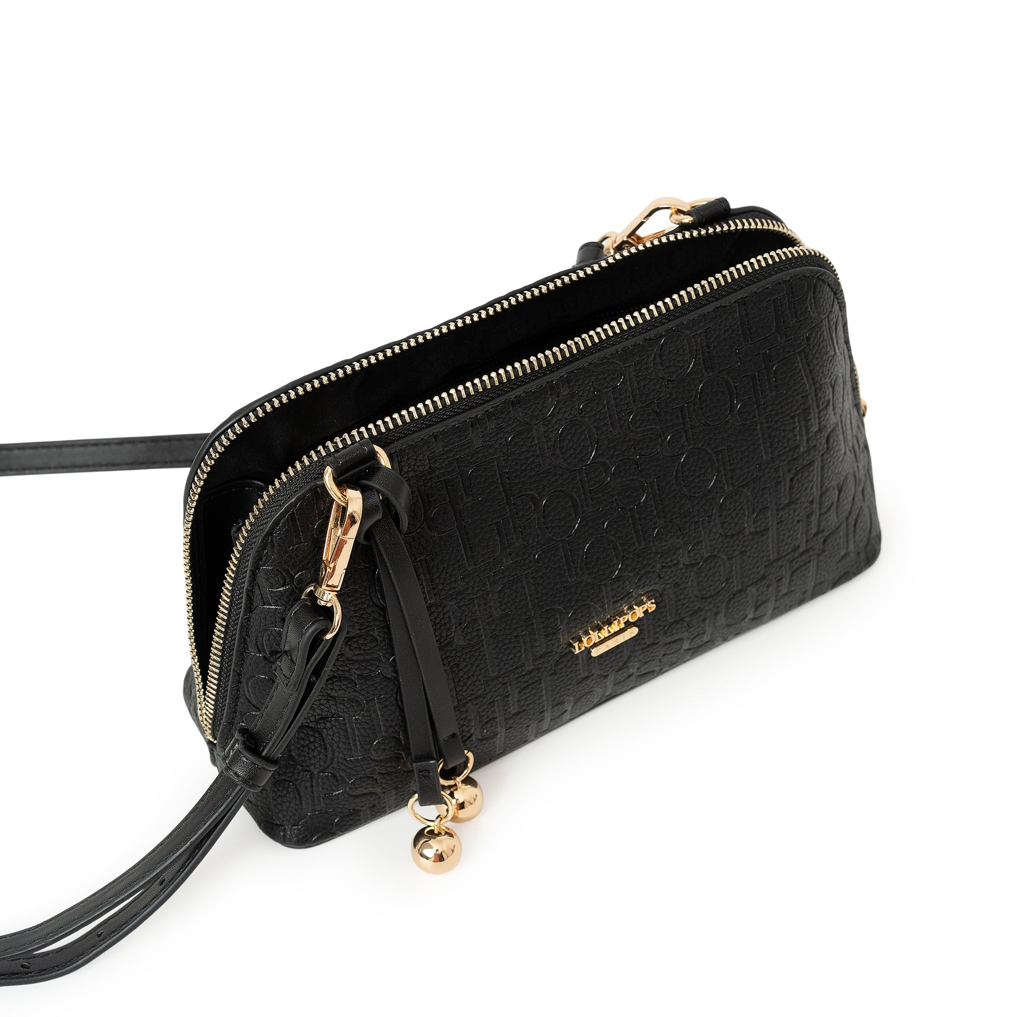 Petit sac porté épaule noir Sanja