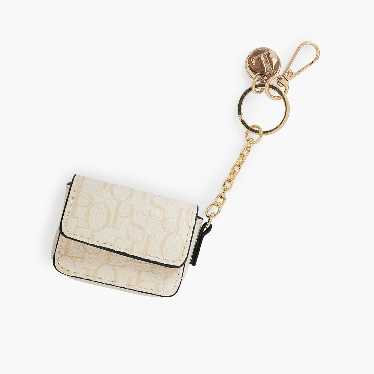 Porte-clés sac ivoire Sanja