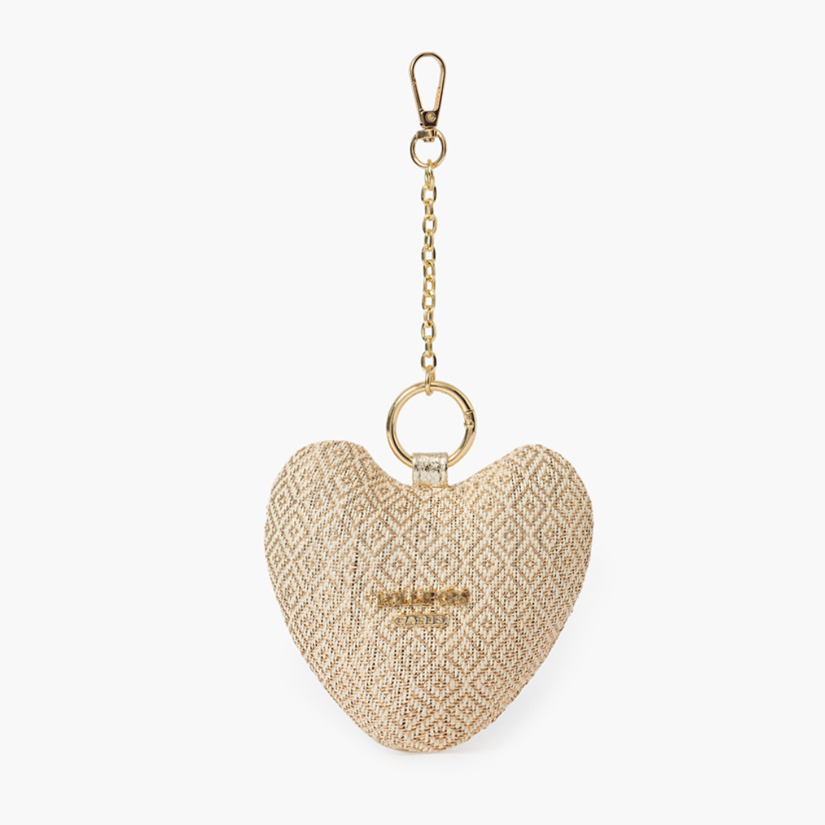 Porte-clés cœur beige Seart