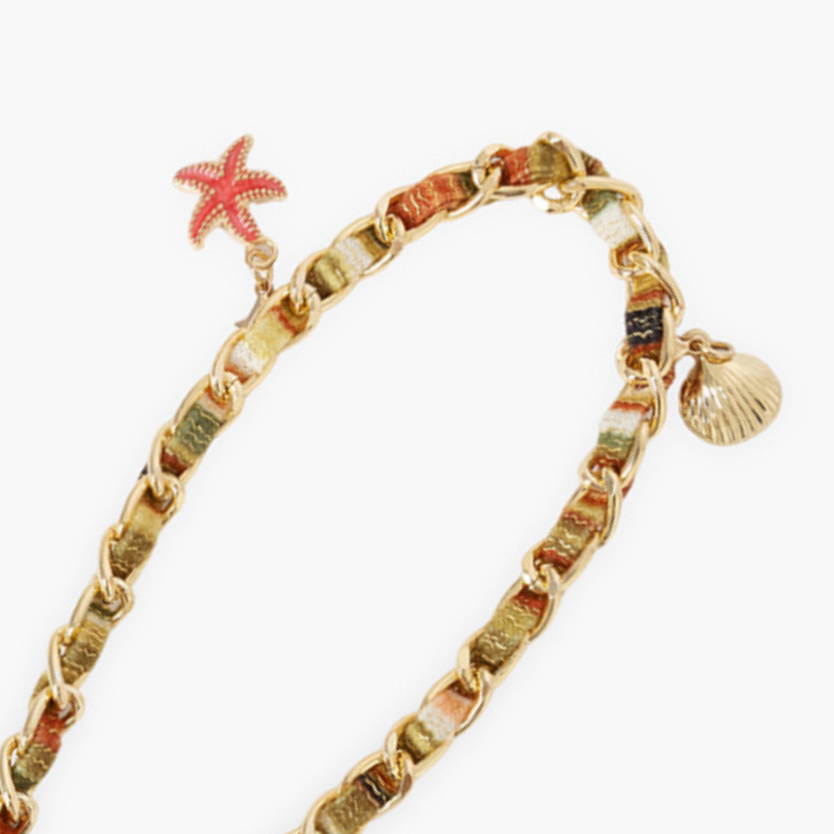 Chaine de téléphone étoile de mer et coquillage Seymour