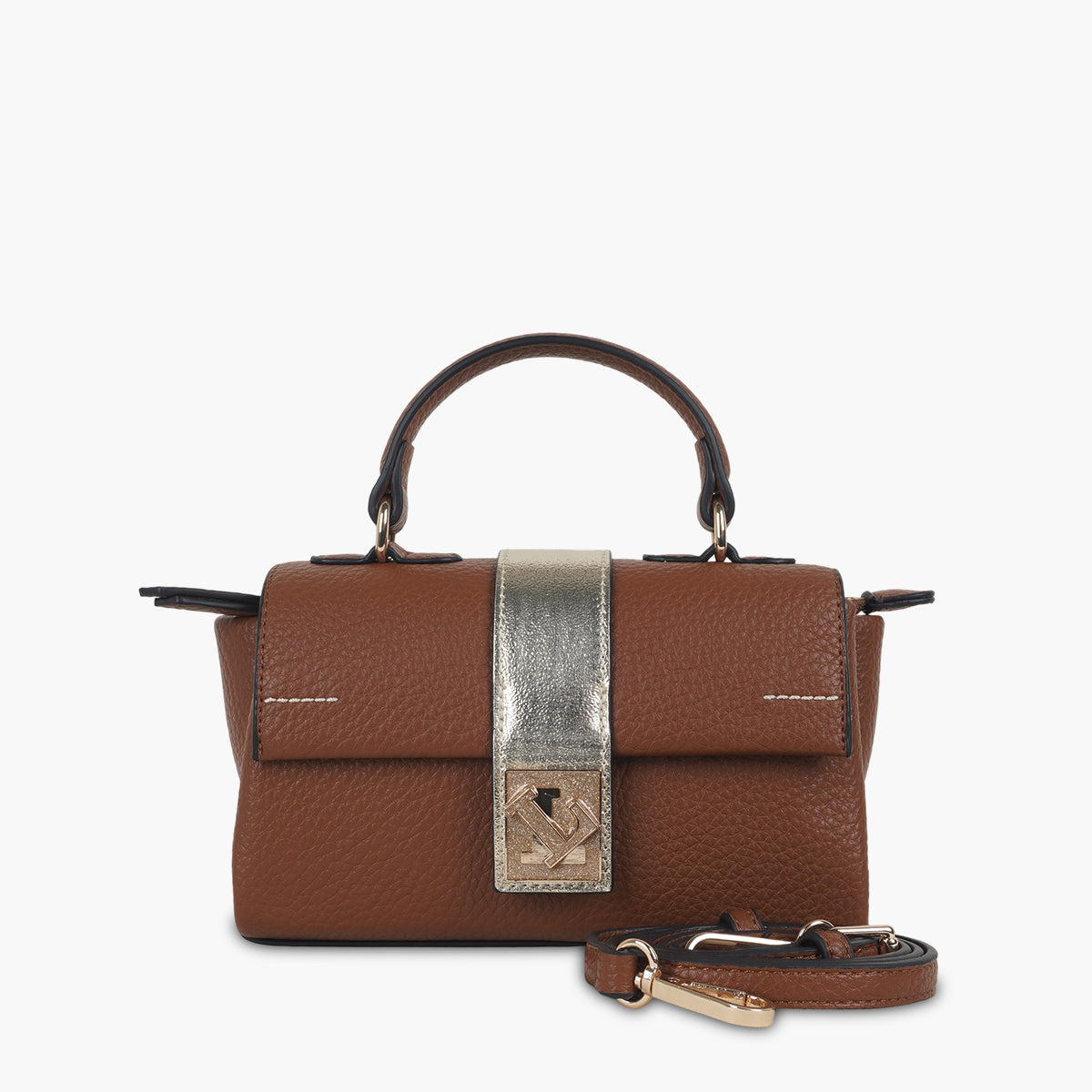 Petit sac porté épaule camel Soyan