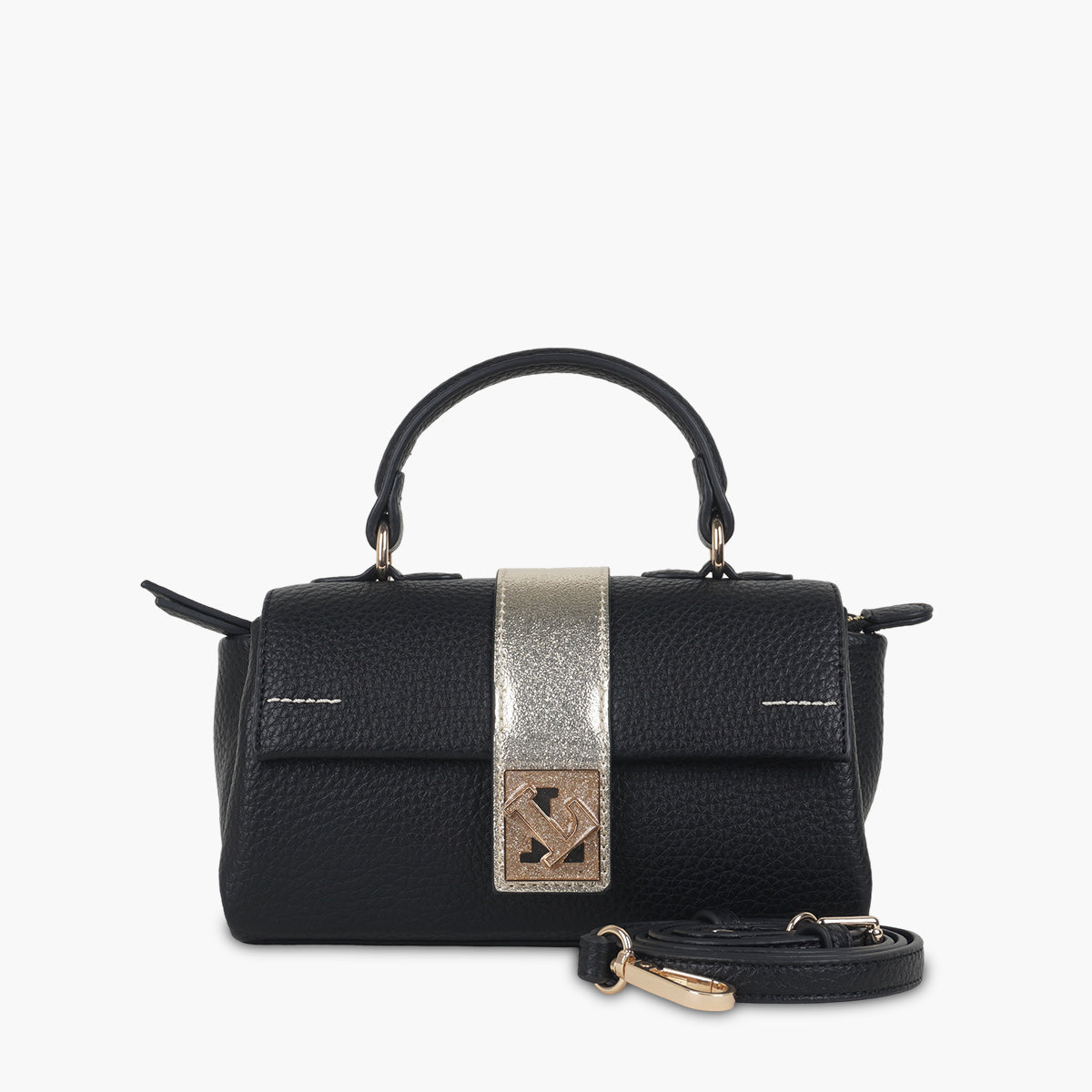 Petit sac porté épaule noir Soyan