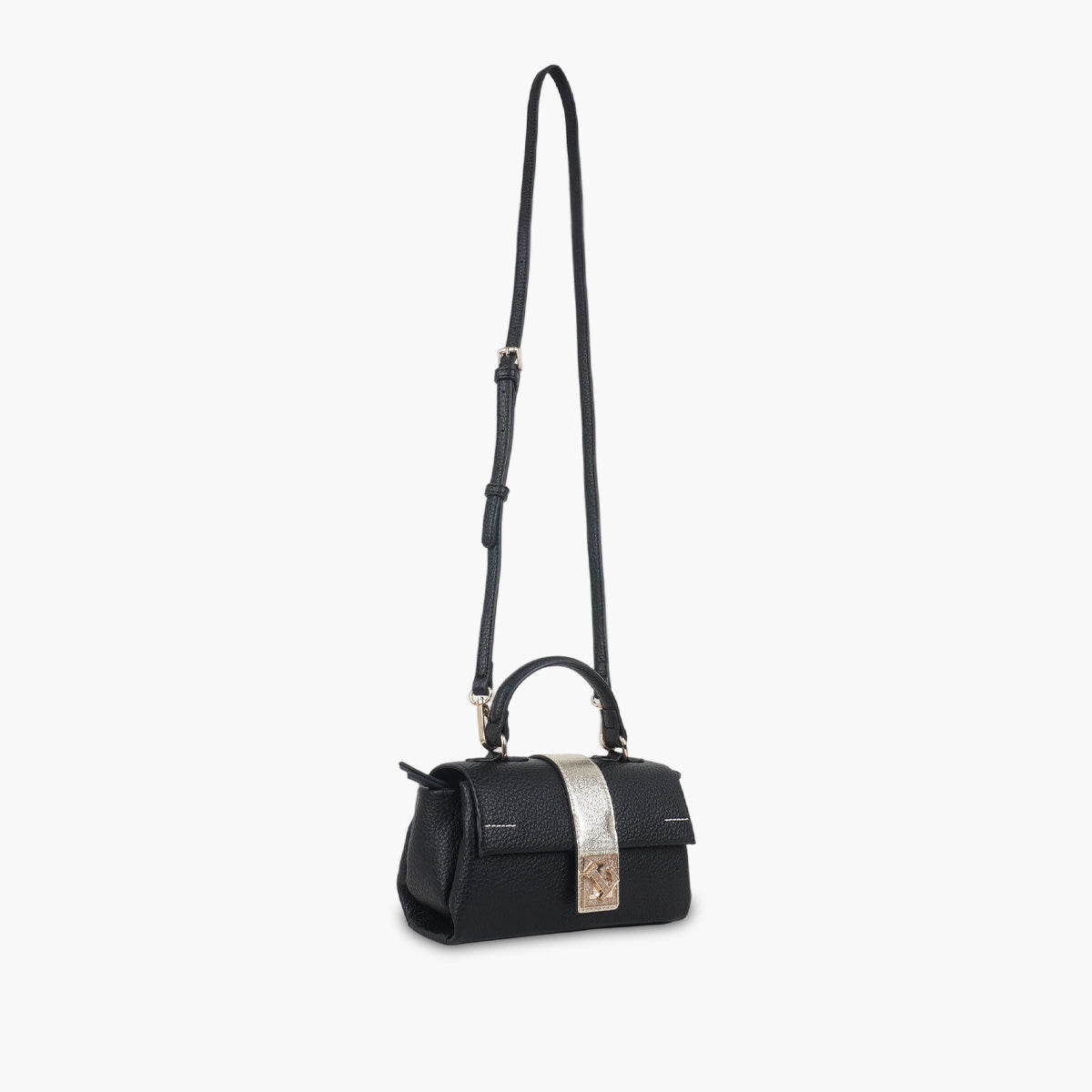 Petit sac porté épaule noir Soyan