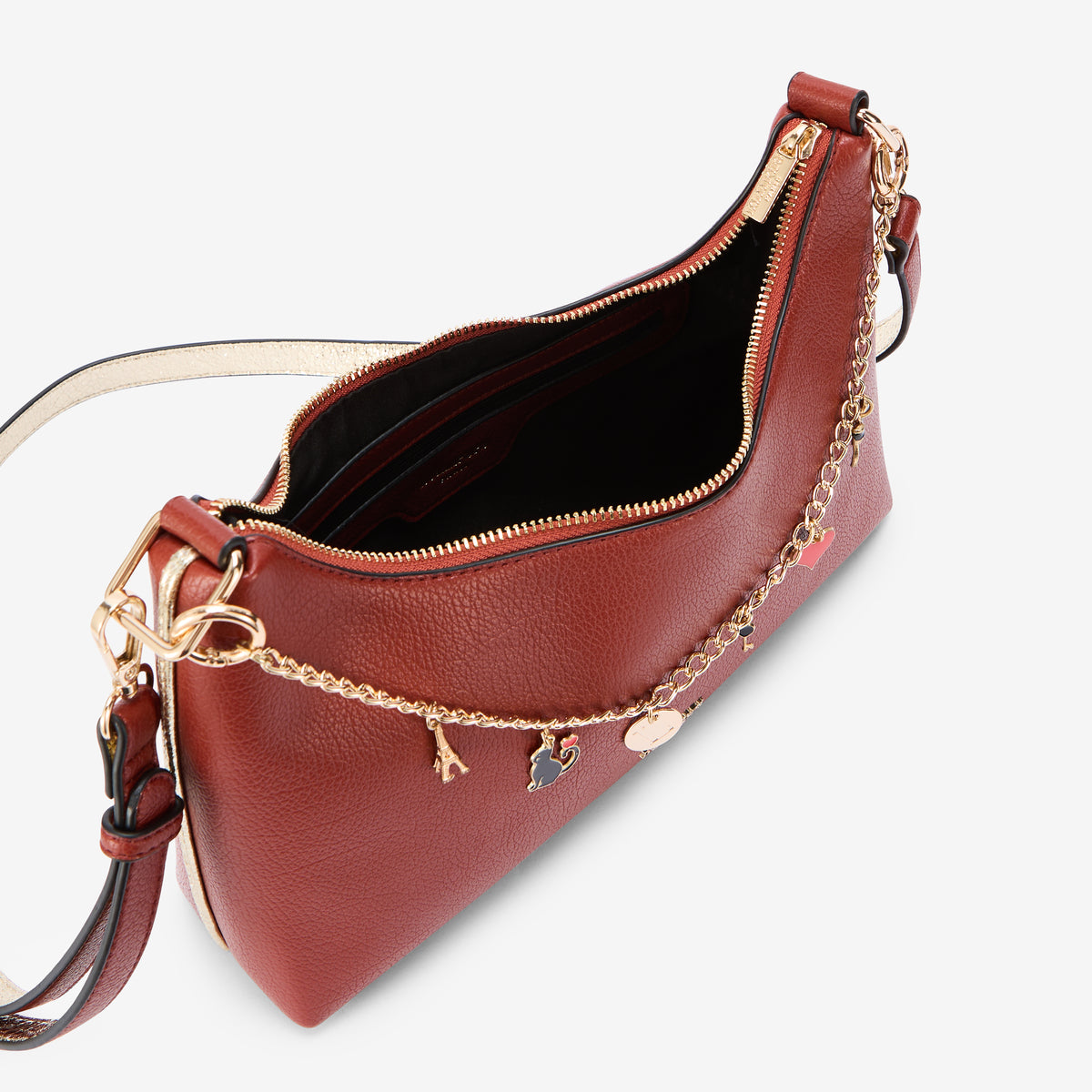 Sac bandoulière brique Roselaine