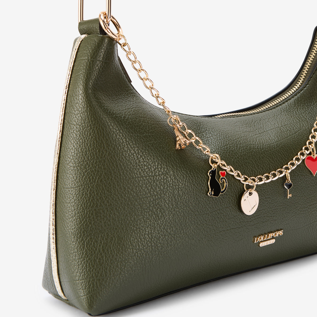 Sac bandoulière kaki Roselaine