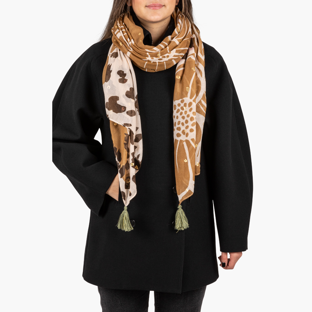 Foulard camel Ortaffa