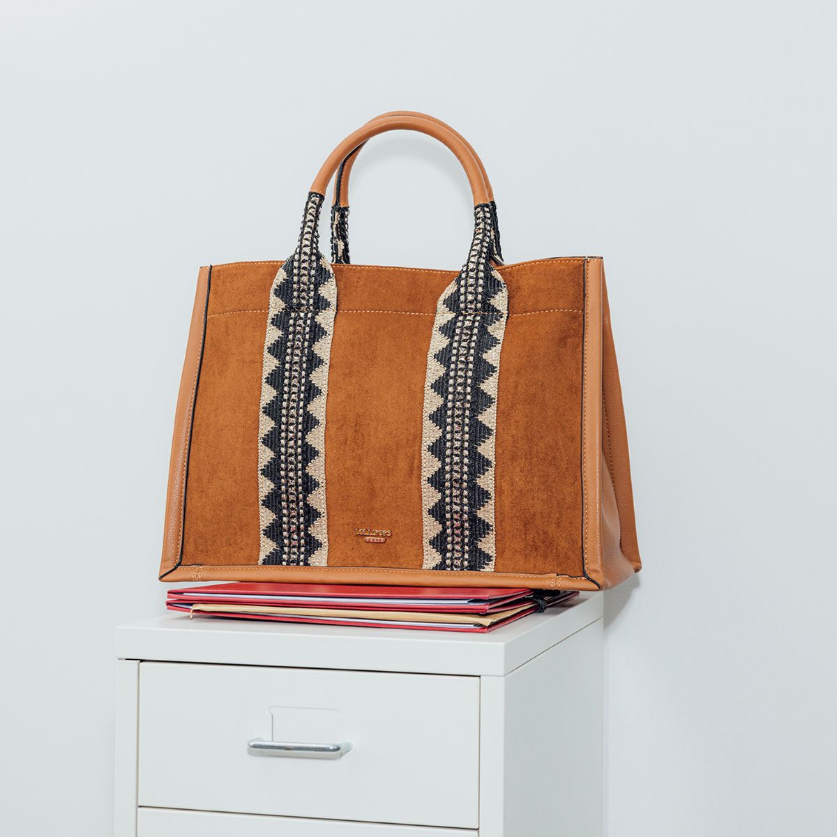 Grand sac shopper camel River