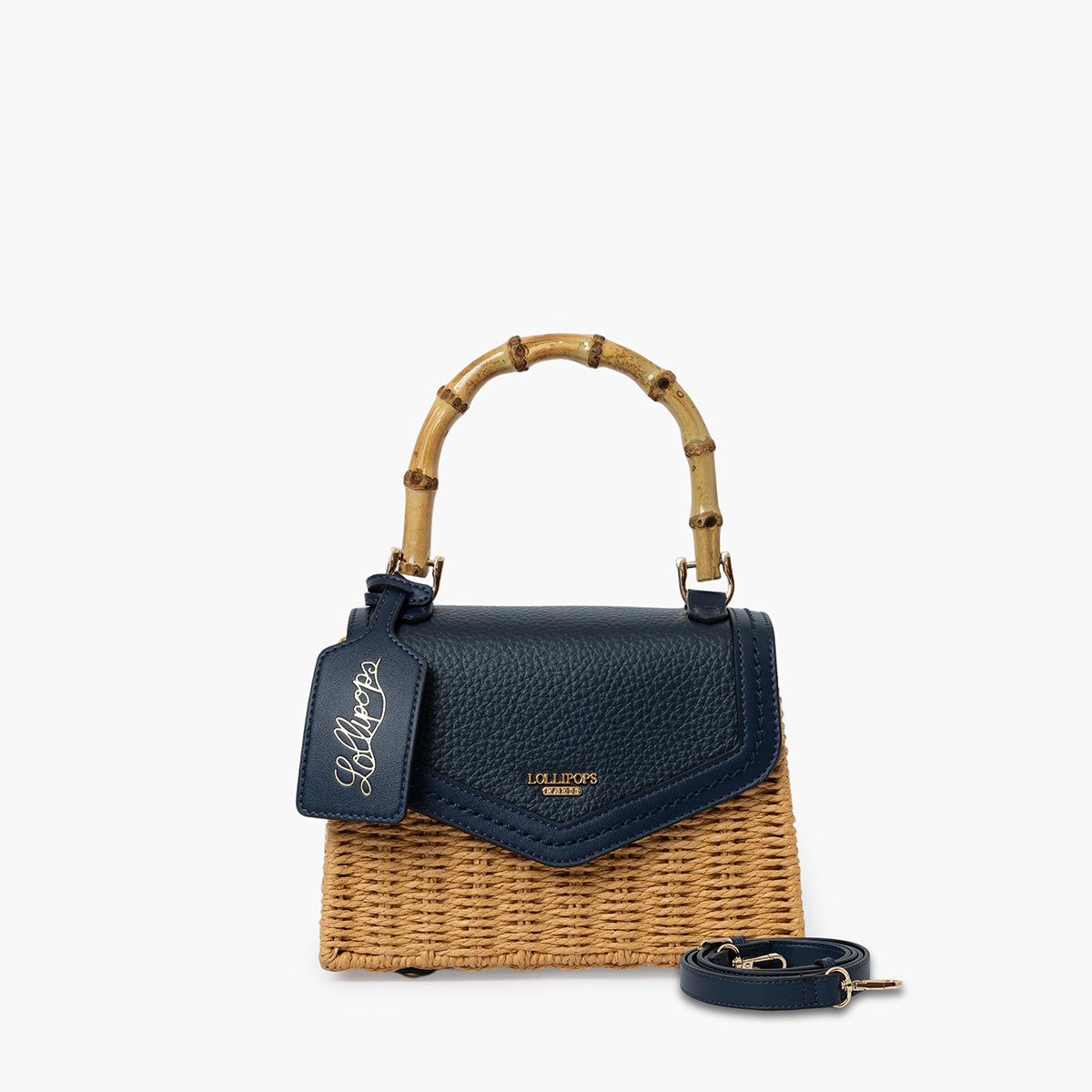 Petit sac porté épaule bleu marine Sham