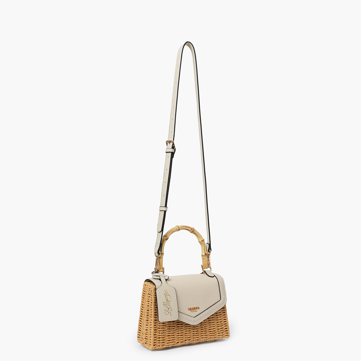 Petit sac porté épaule ivoire Sham