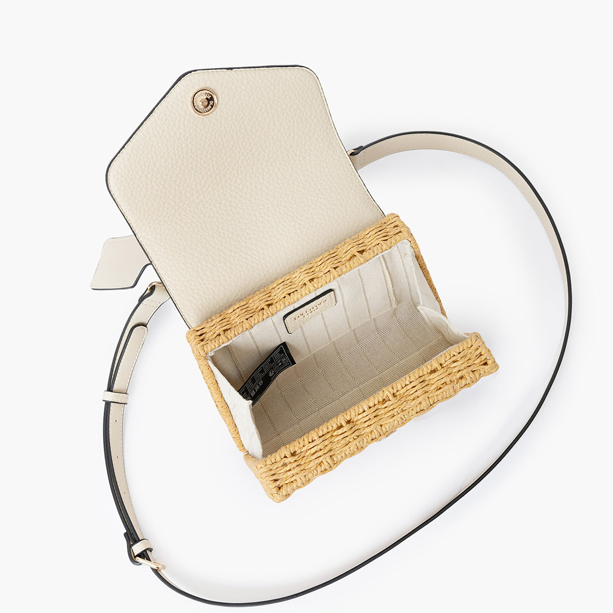 Petit sac porté épaule ivoire Sham