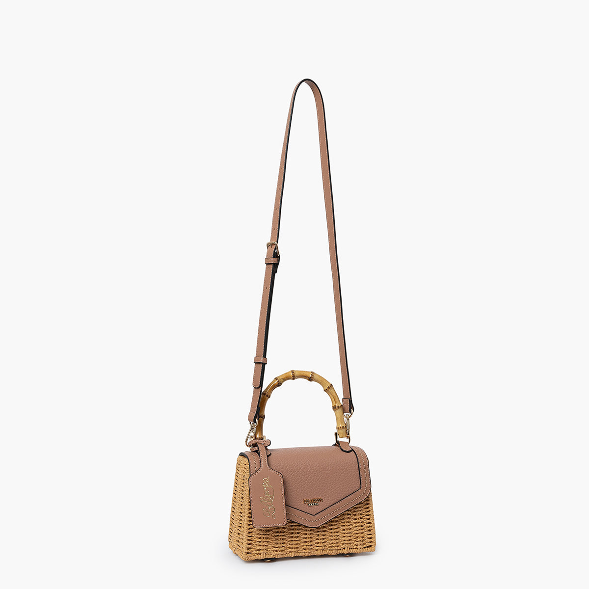 Petit sac porté épaule rose Sham
