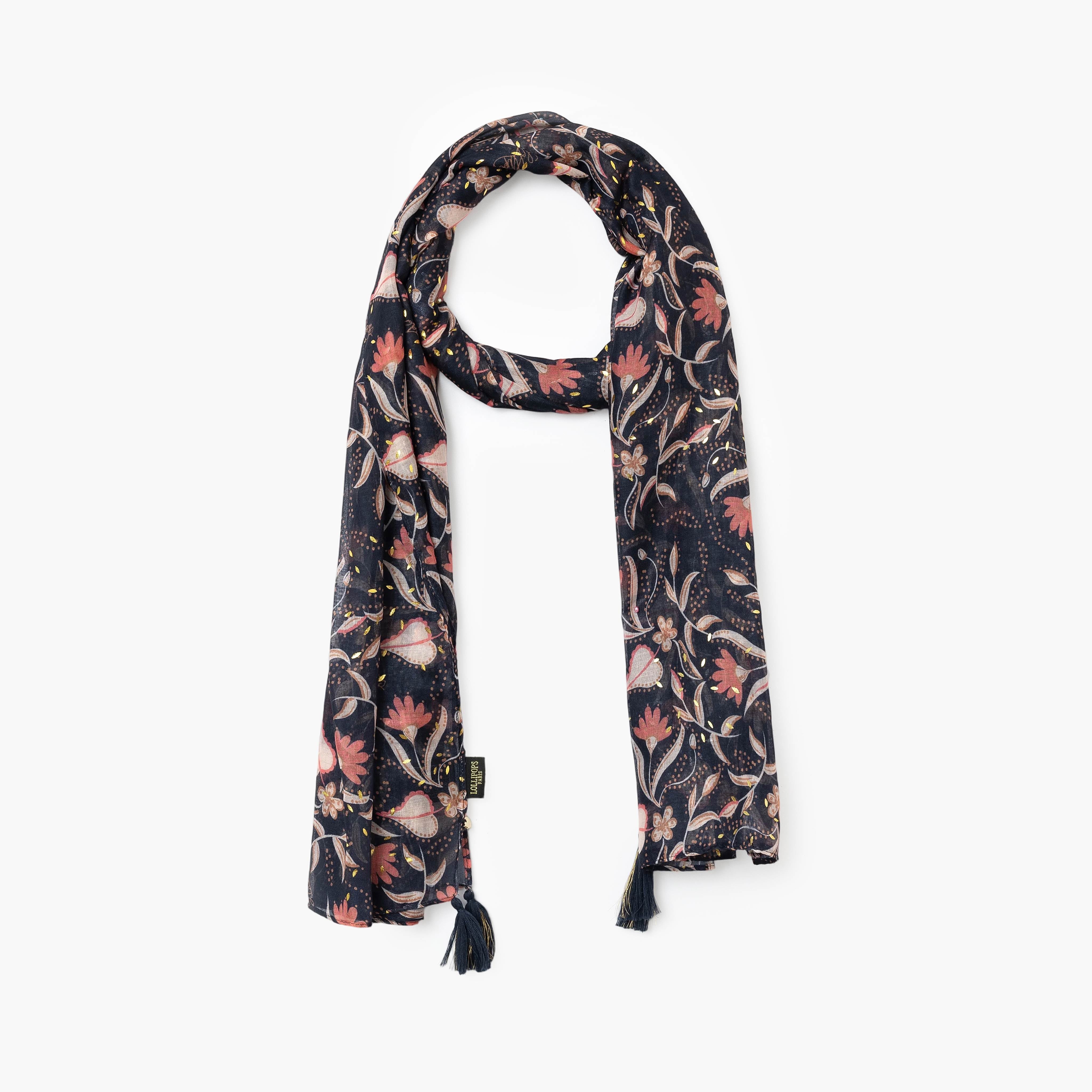 Foulard bleu marine Sandi