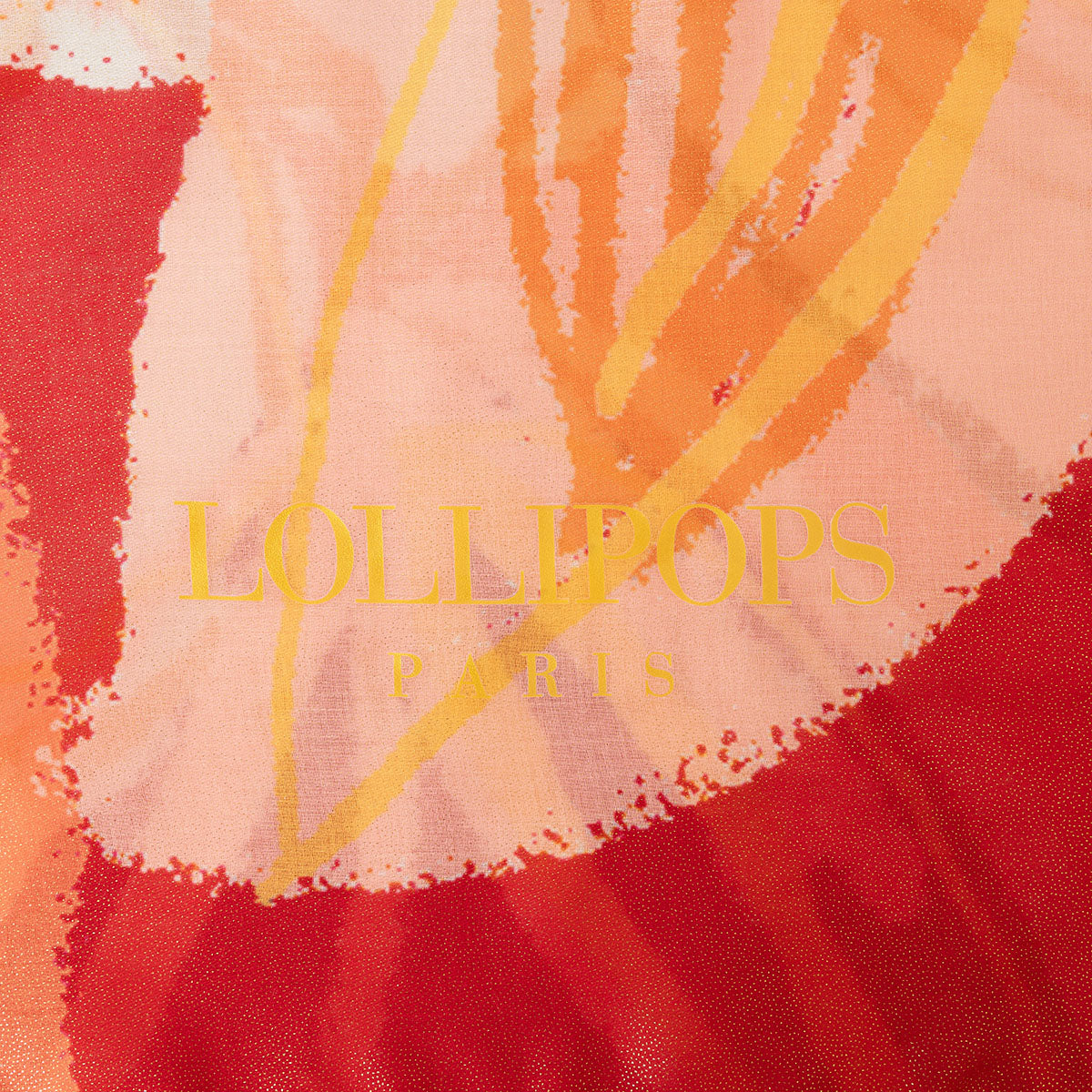 Foulard rectangulaire orange Suzi