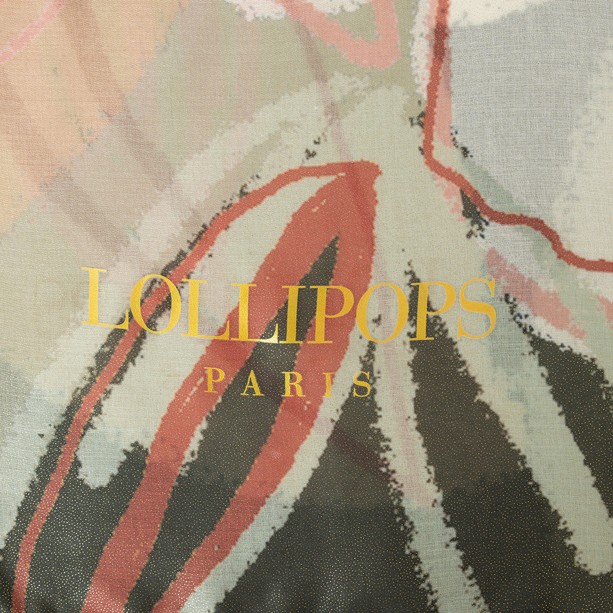 Foulard rectangulaire kaki Suzi