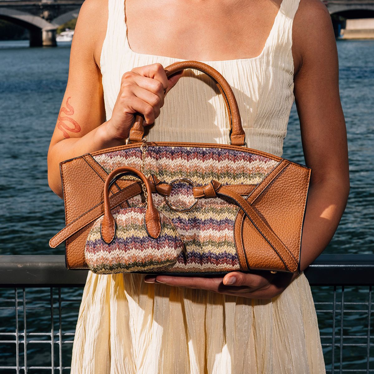 Sac shopper camel Steevy