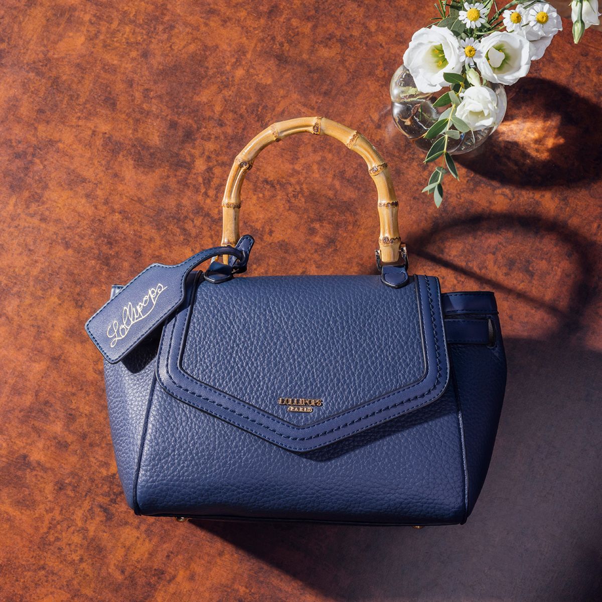 Sac porté épaule bleu marine Sham