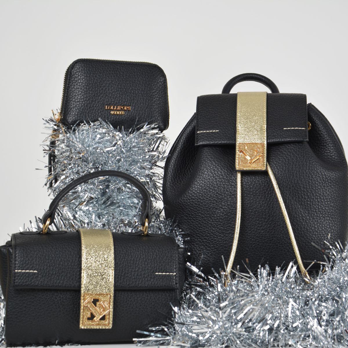 Petit sac porté épaule noir Soyan