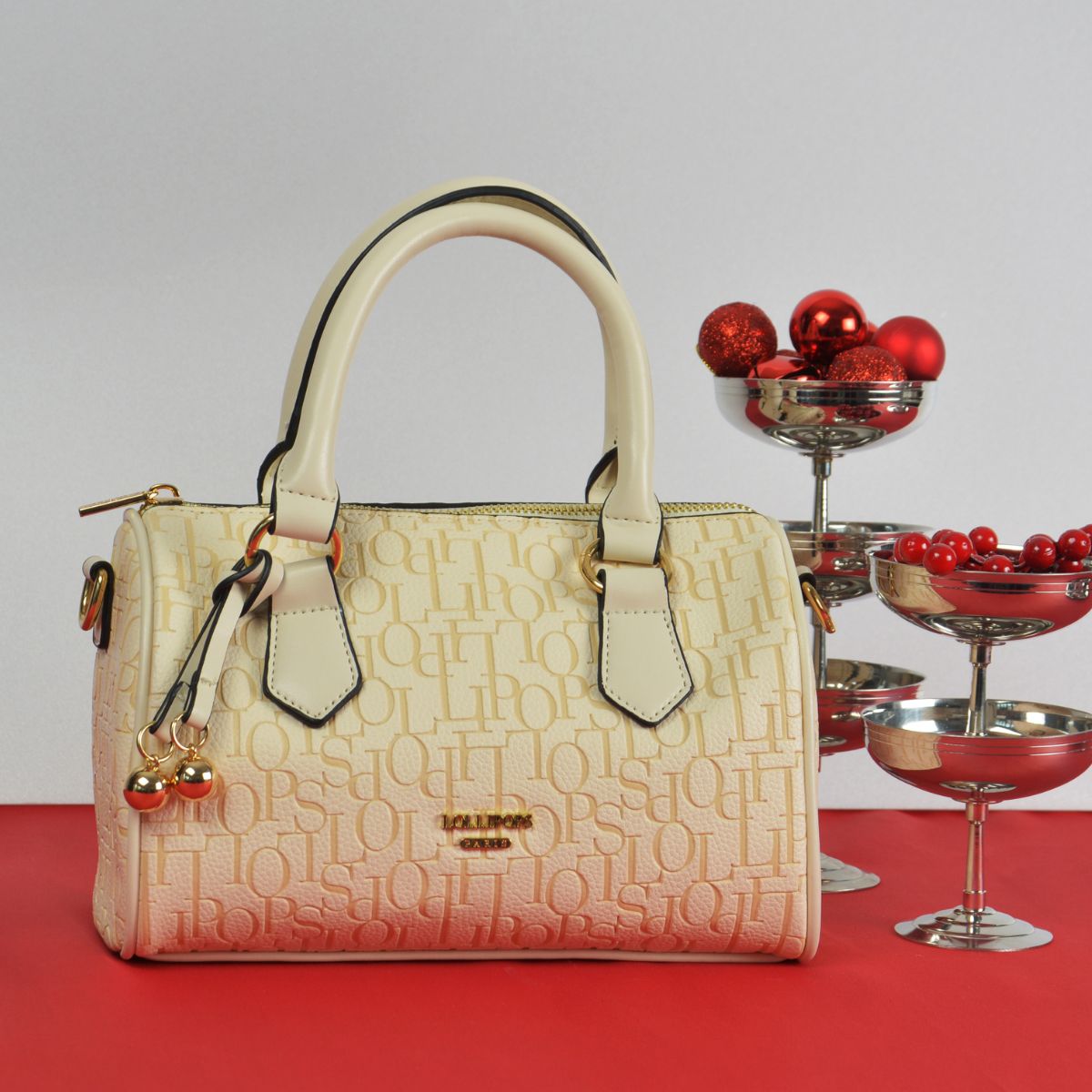 Petit sac bowling ivoire Sanja