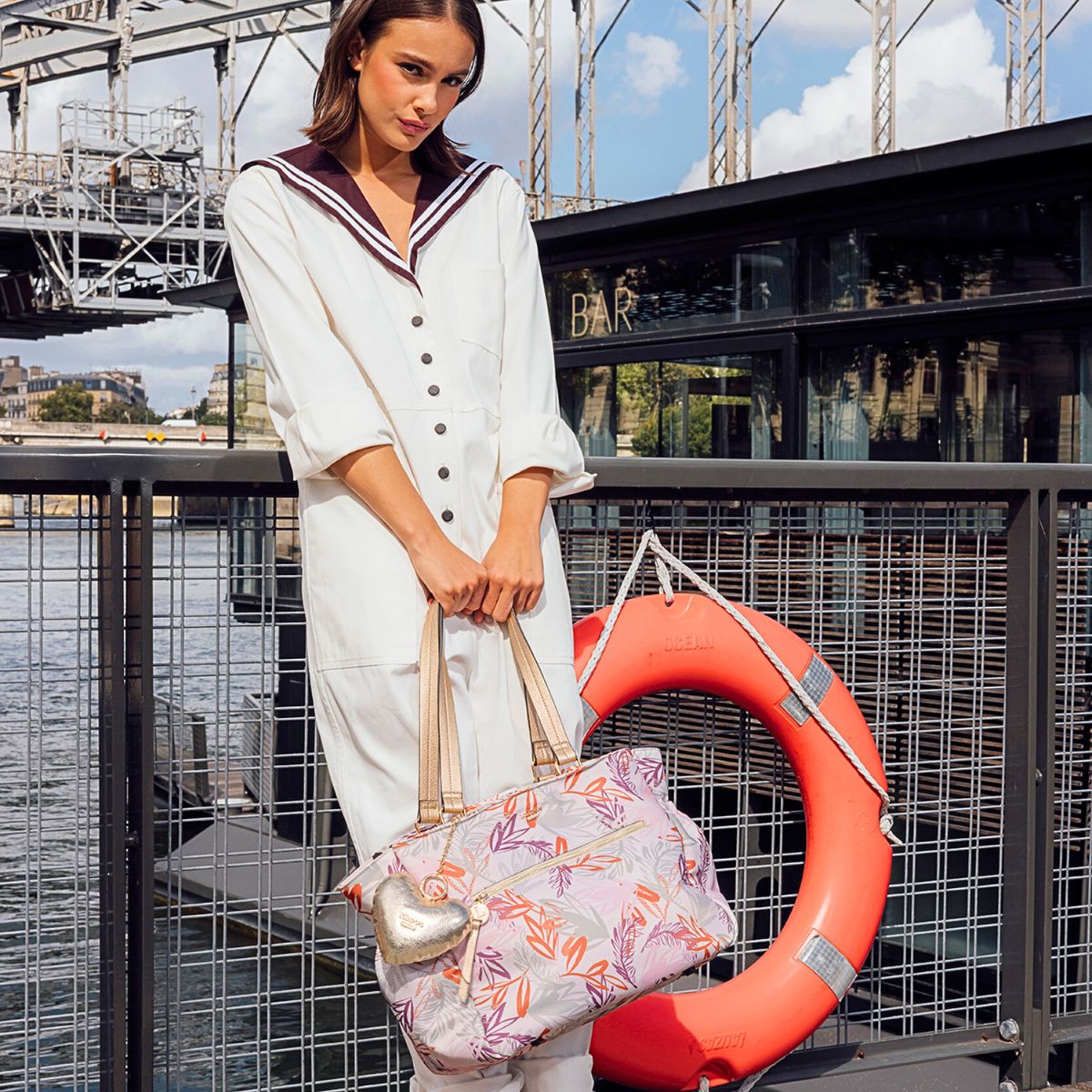 Porte-clés coeur doré Seart