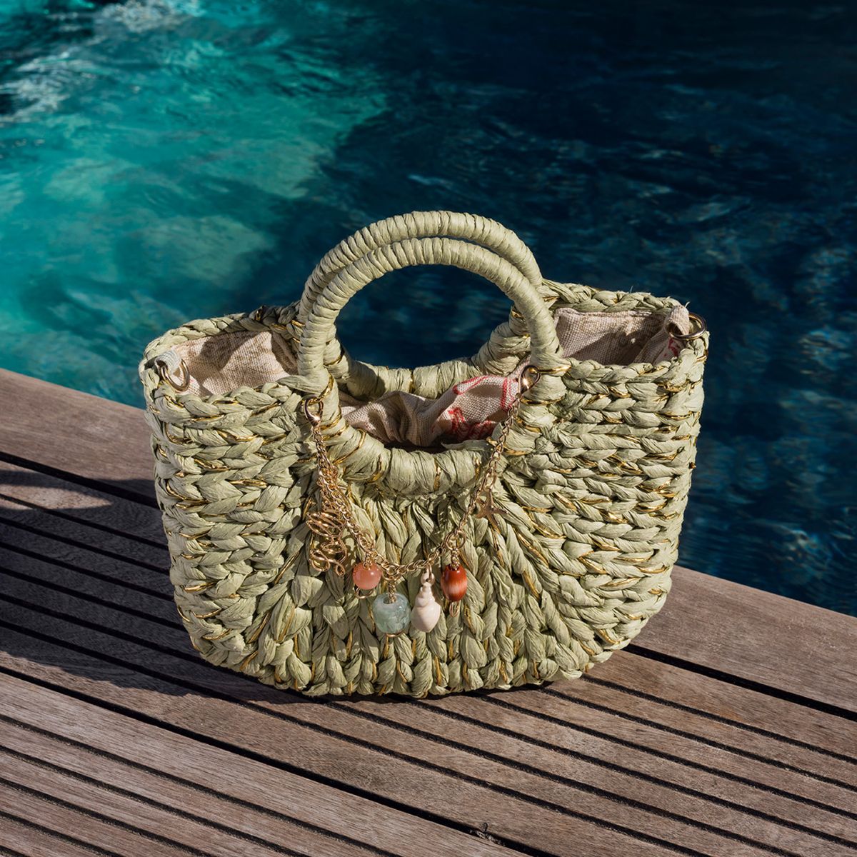 Sac panier kaki Sotta