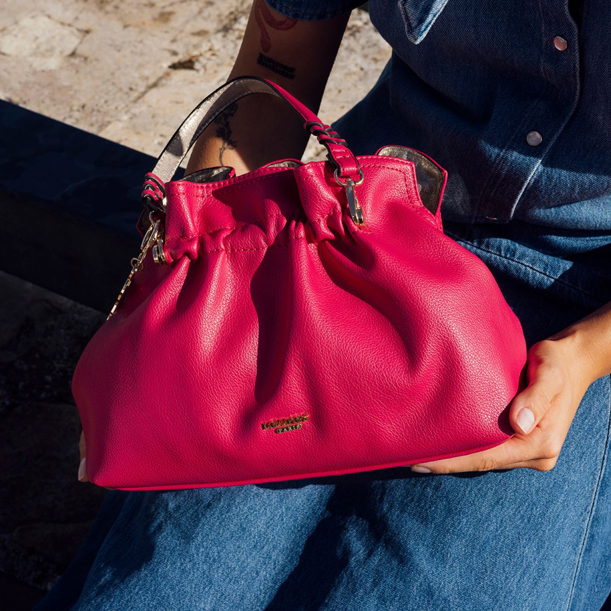 Petit sac shopper fuchsia Shania