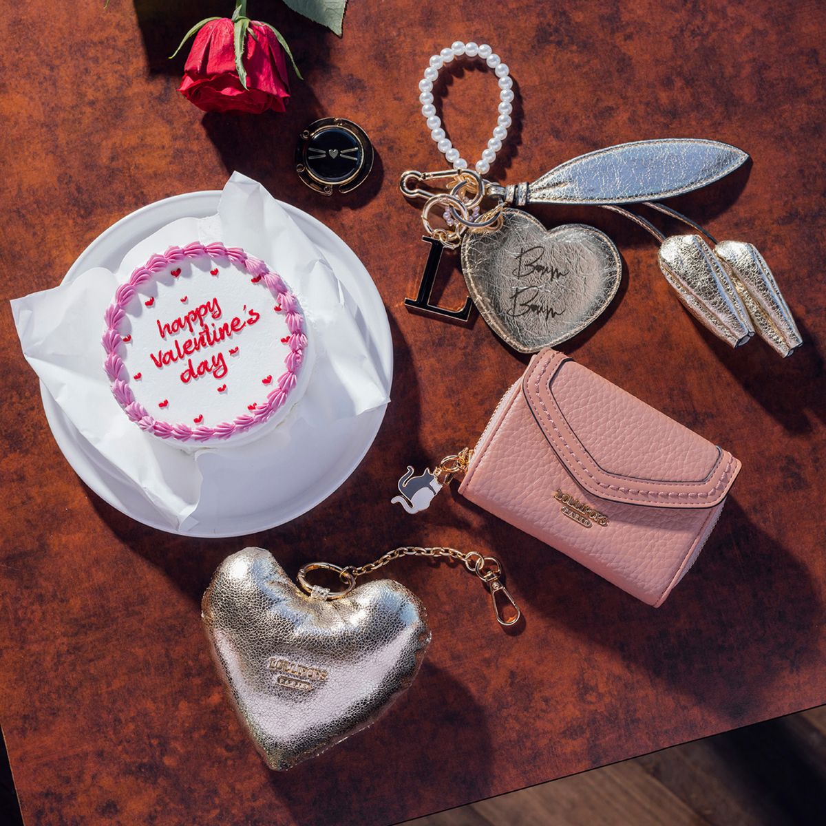 Porte-clés coeur doré Seart