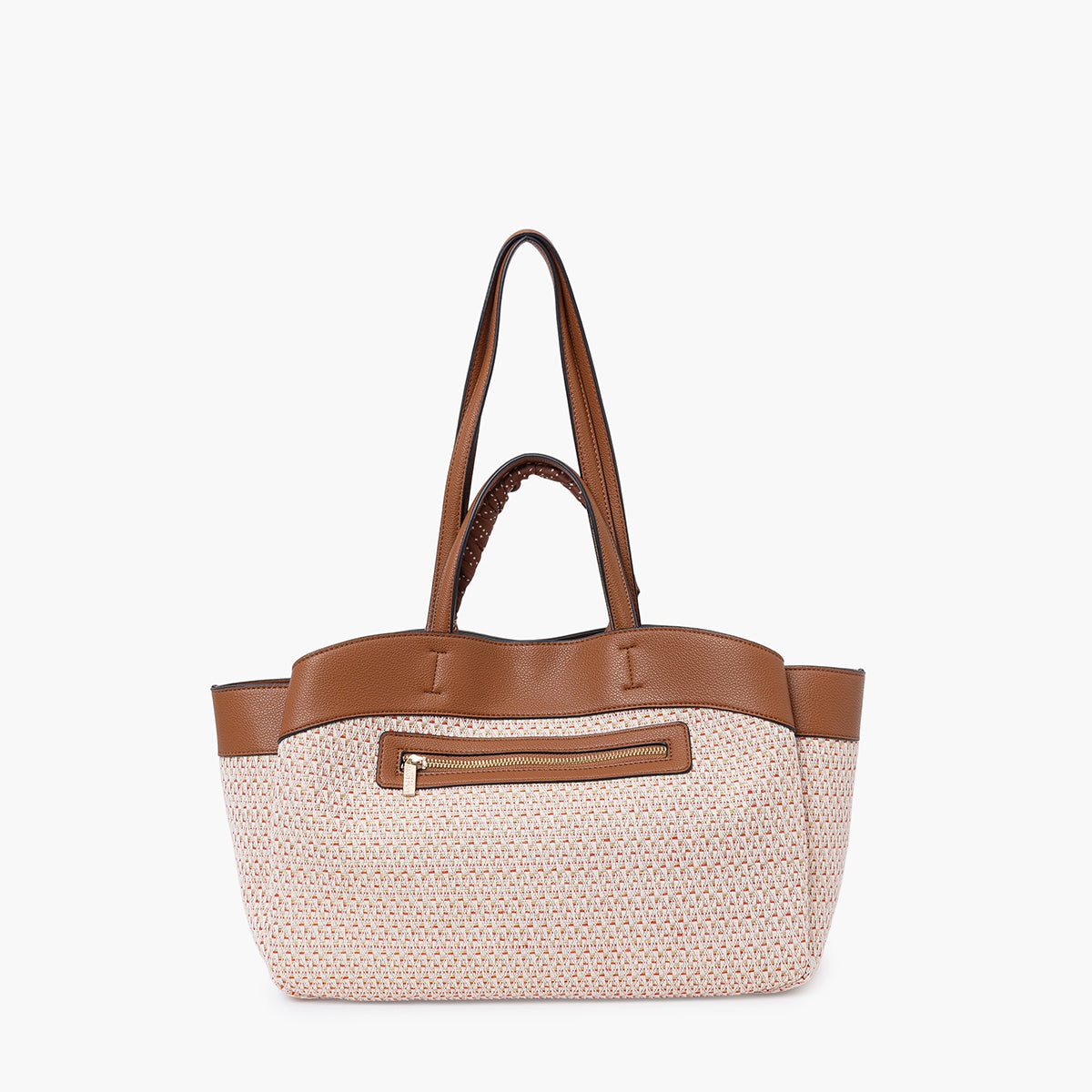 Grand sac shopper camel Sade