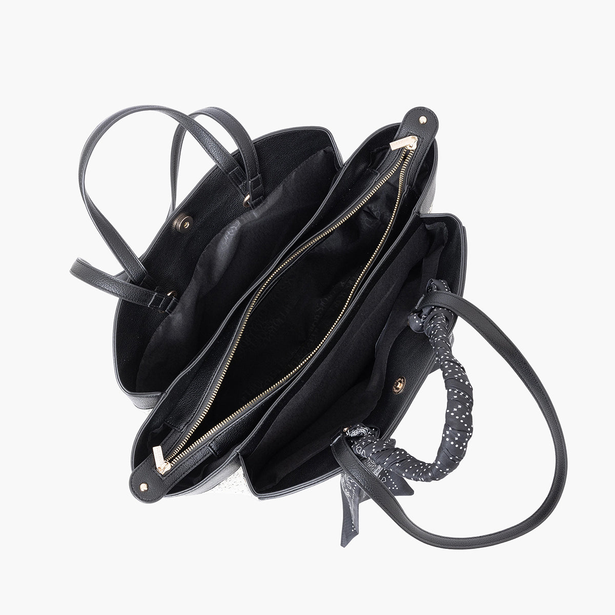 Grand sac shopper noir Sade