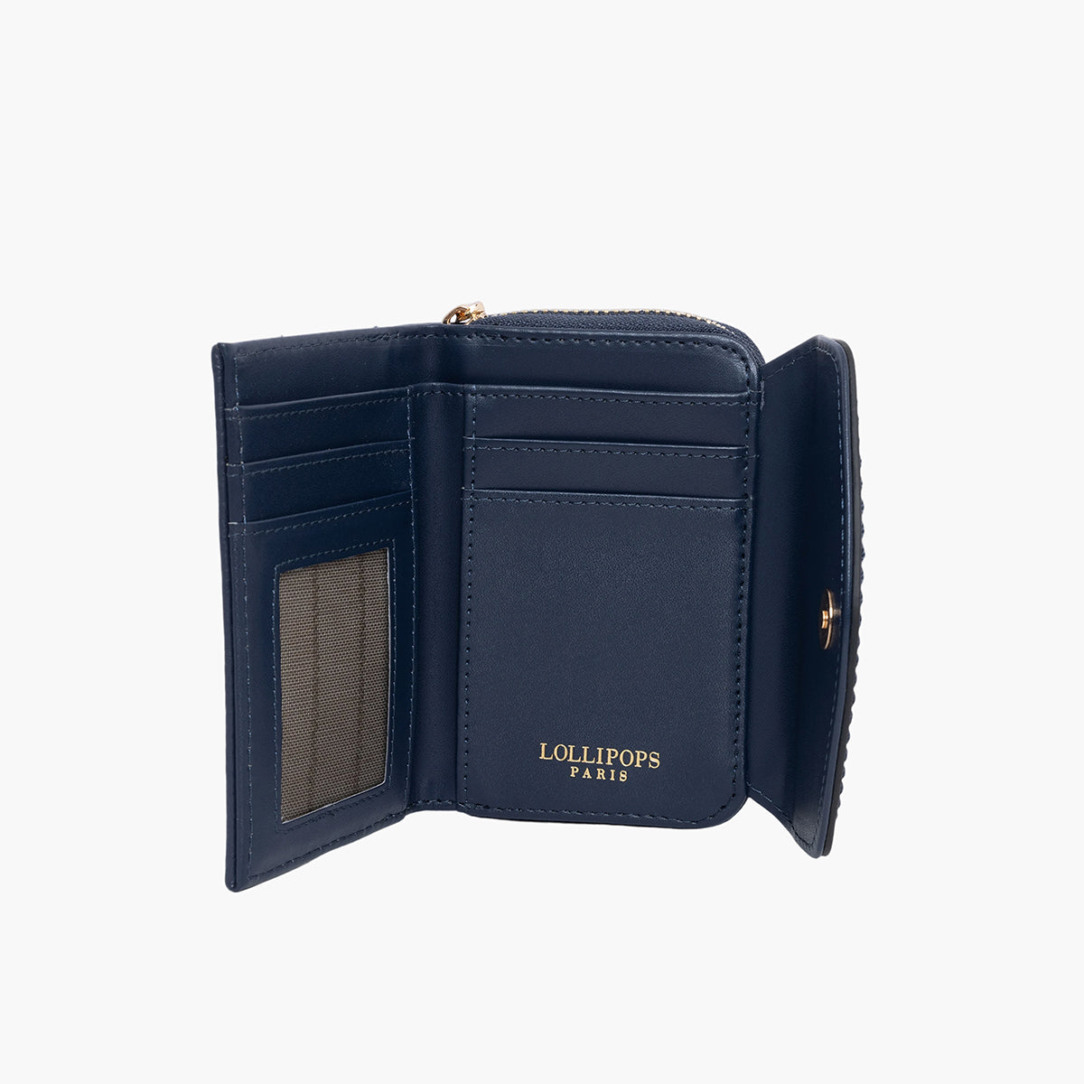 Portefeuille bleu marine Sham