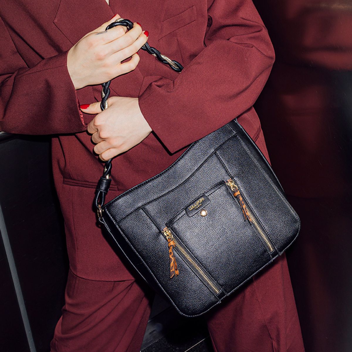 Sac seau noir Rosazia