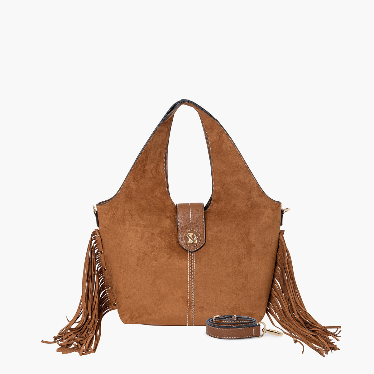 Grand sac shopper camel Sammy