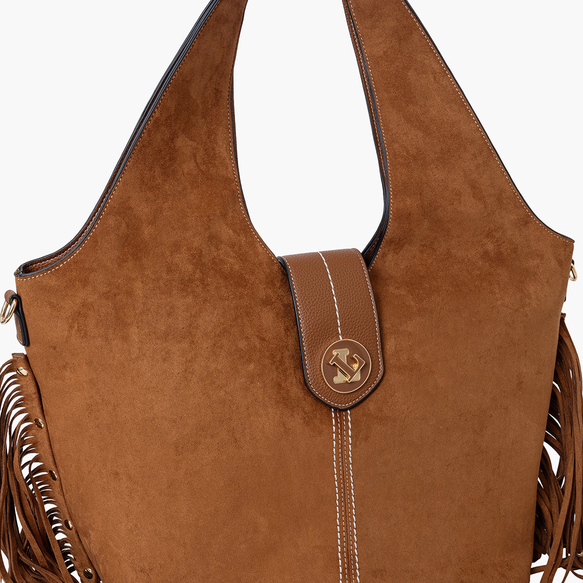Grand sac shopper camel Sammy