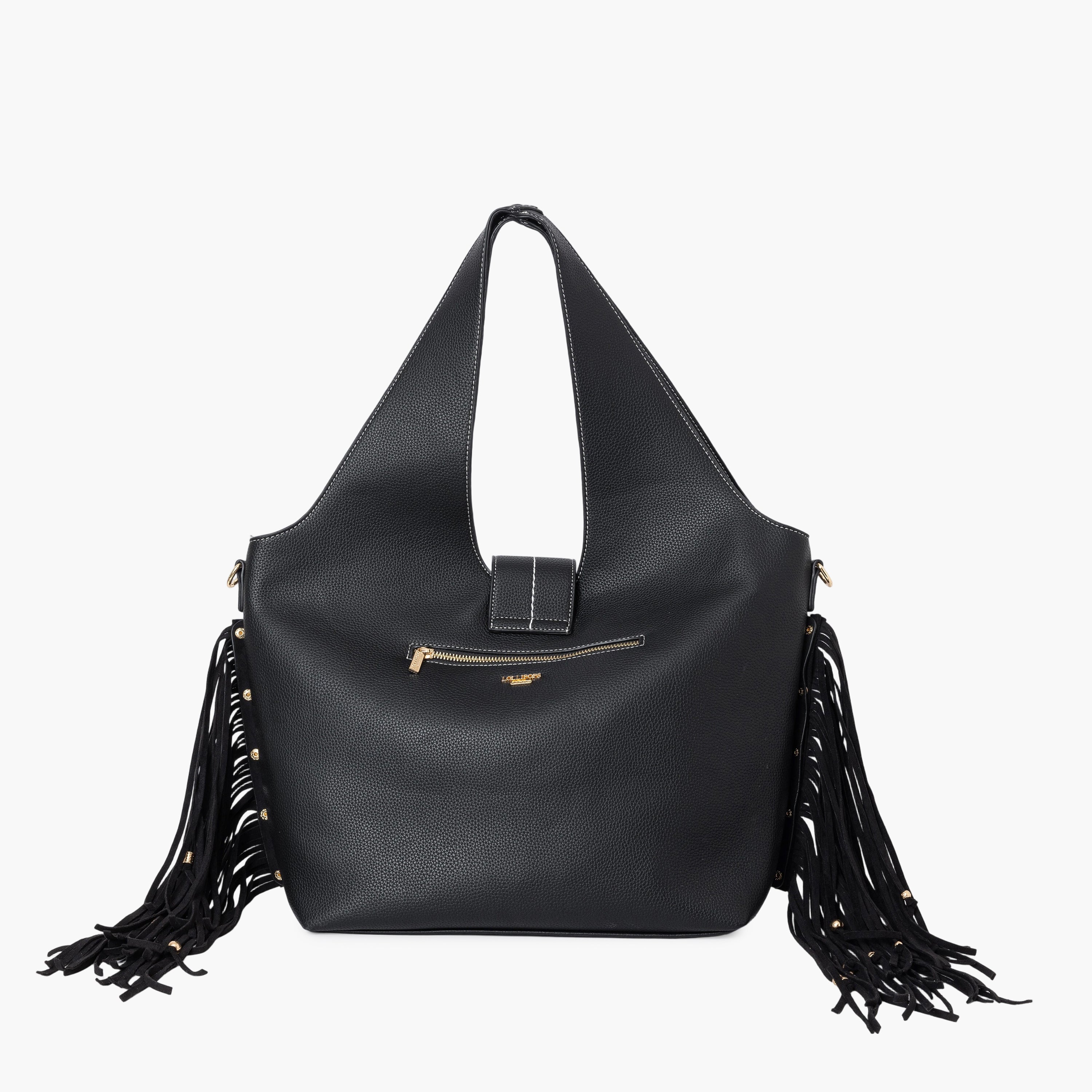 Grand sac shopper noir Sammy