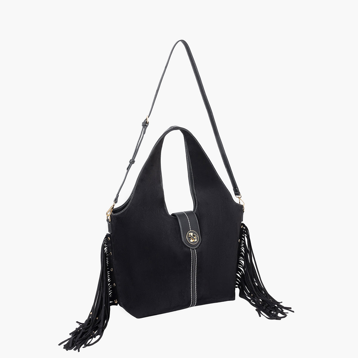 Grand sac shopper noir Sammy