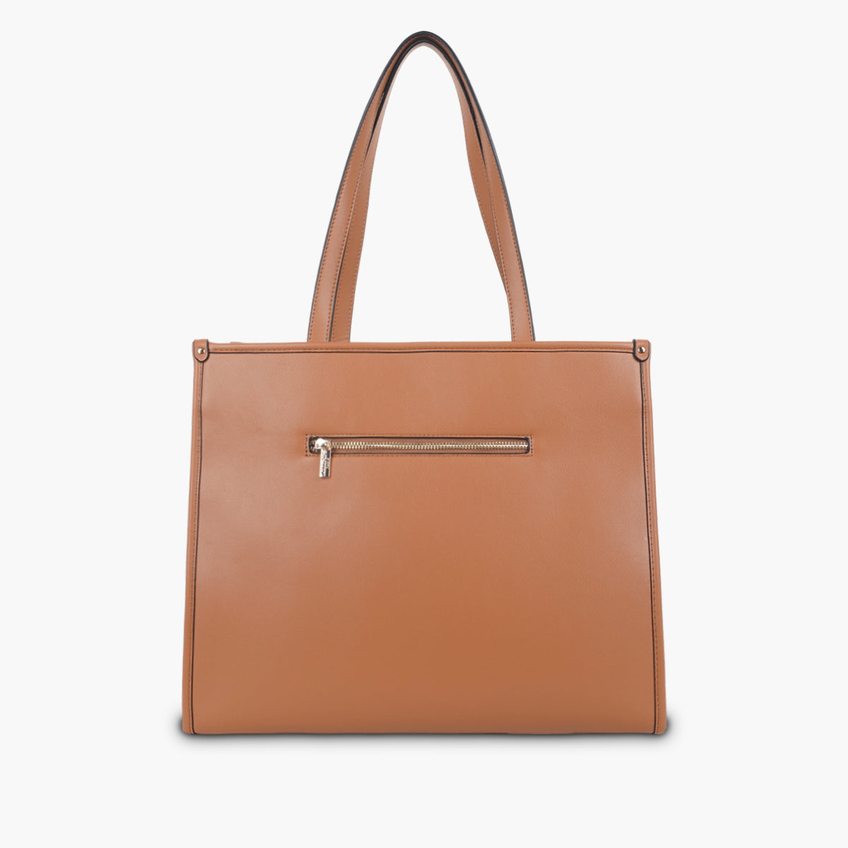 Grand sac shopper camel Saya