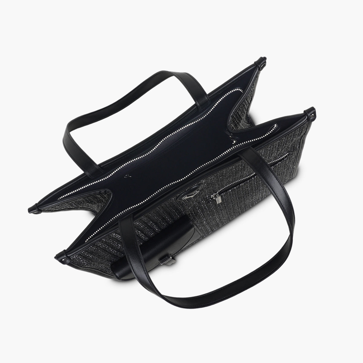 Grand sac shopper noir Saya