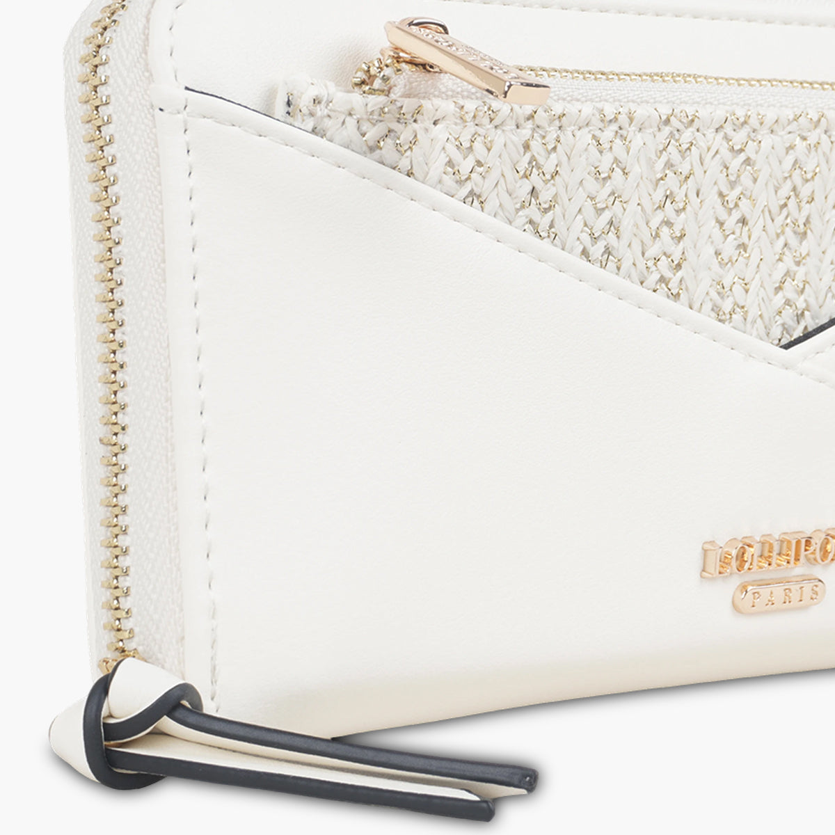 Grand portefeuille blanc Saya