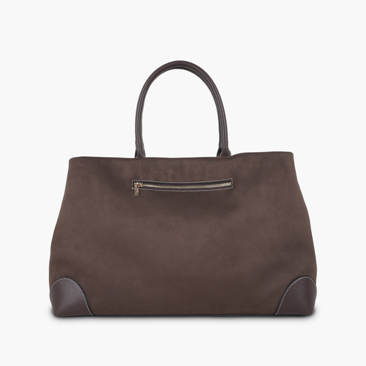 Grand sac shopper marron Shirley
