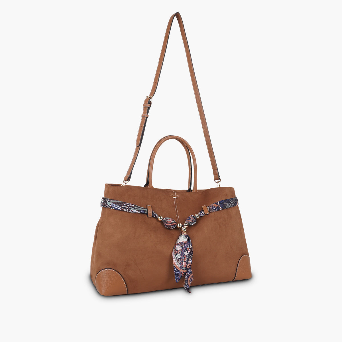 Grand sac shopper camel Shirley