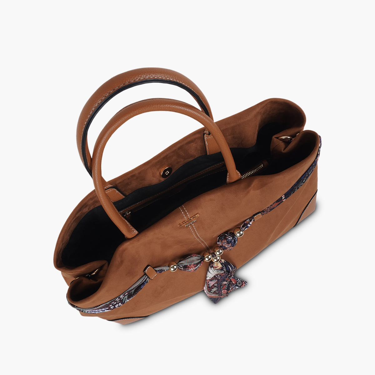 Grand sac shopper camel Shirley