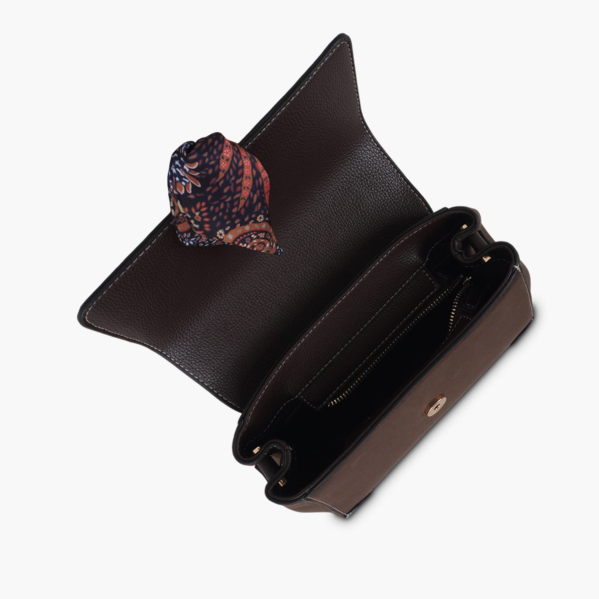 Sac porté épaule marron Shirley