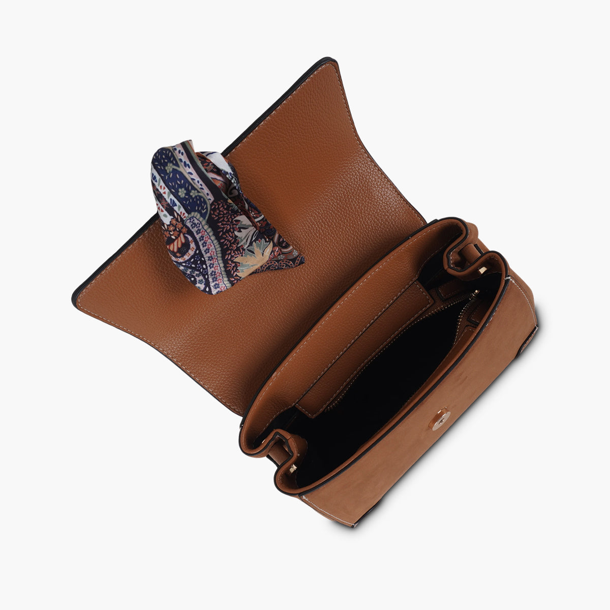 Sac porté épaule camel Shirley