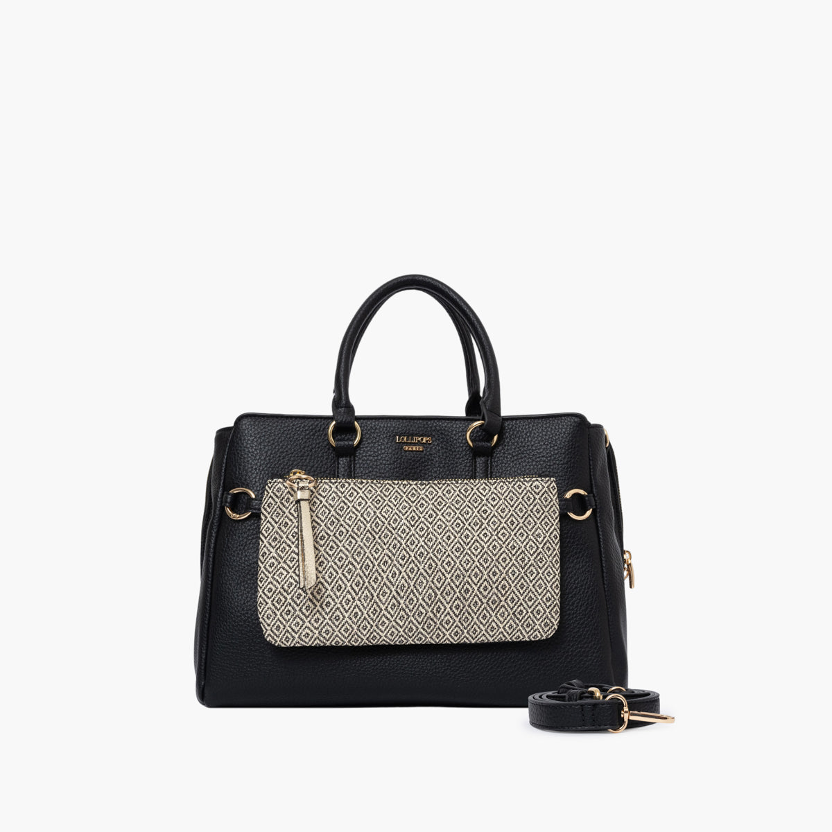Grand sac shopper noir Severina