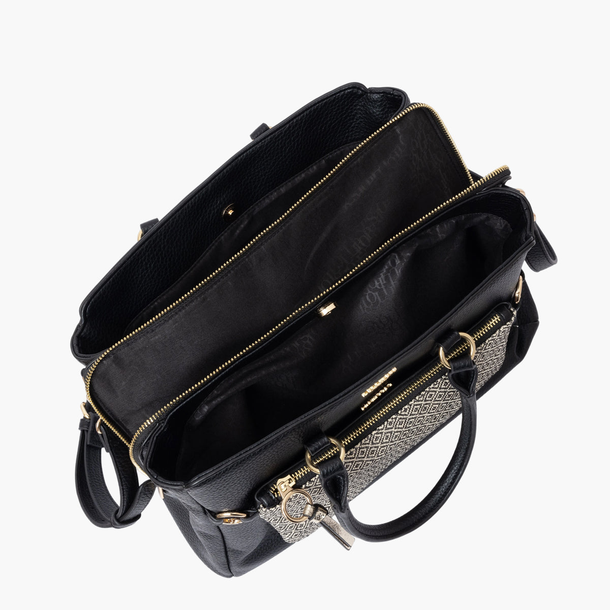 Grand sac shopper noir Severina