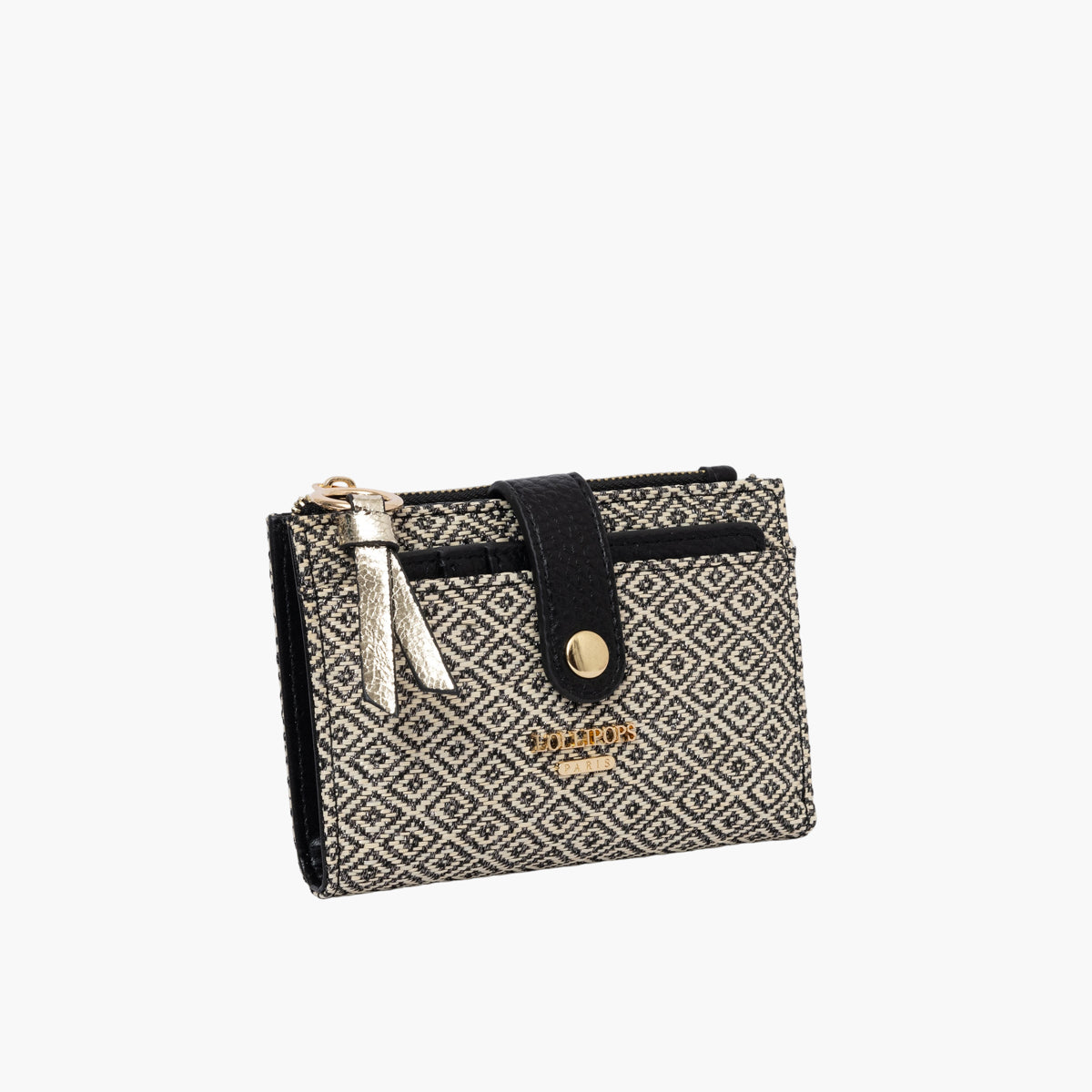 Petit portefeuille noir Severina
