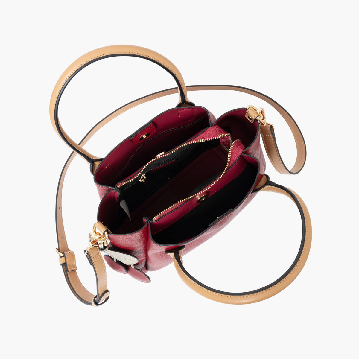 Sac shopper rouge Sian